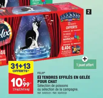 ALDI FELIX® TENDRES EFFILÉS EN GELÉE POUR CHAT offre