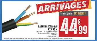 Brico Cash CÂBLE ÉLECTRIQUE R2V 50 M offre