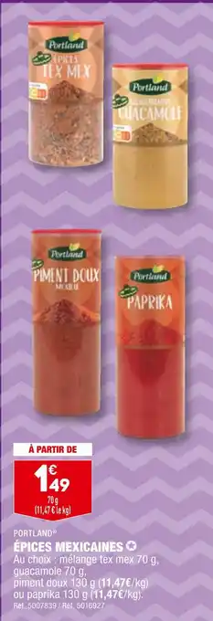 ALDI Portland épices mexicaines offre