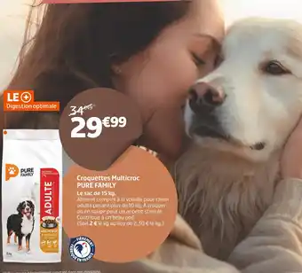 Jardiland Pure family croquettes multicroc offre