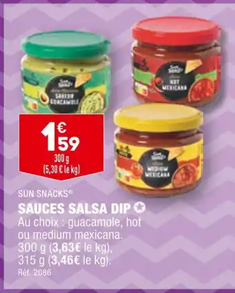 ALDI Sun snacks sauces salsa dip offre