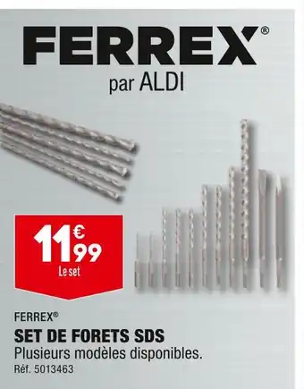 ALDI Ferrex set de forets sds offre