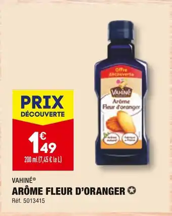 ALDI Vahiné arôme fleur d’oranger offre