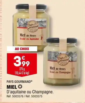 ALDI Pays gourmand miel offre