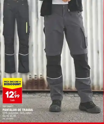 ALDI Top craft pantalon de travail offre