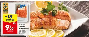 ALDI Loc marée 4 pavés de saumon offre