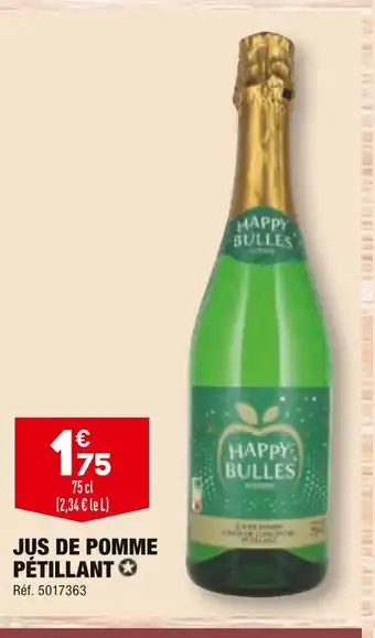 ALDI Happy bulles jus de pomme pétillant offre