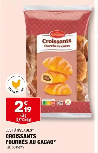 ALDI Les pâtissades croissants fourrés au cacao offre