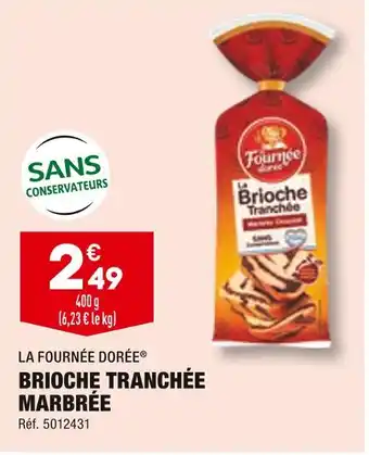 ALDI La fournée dorée brioche tranchée marbrée offre