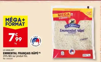ALDI Le cavalier emmental français râpé offre