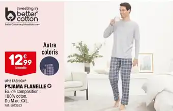 ALDI Up 2 fashion pyjama flanelle offre
