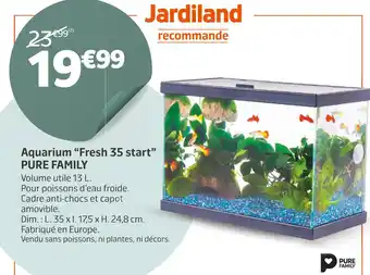 Jardiland Pure family aquarium “fresh 35 start” offre