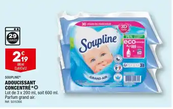ALDI Soupline adoucissant concentré offre
