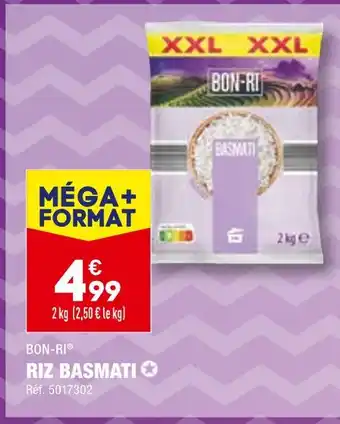 ALDI Bon-ri riz basmati offre