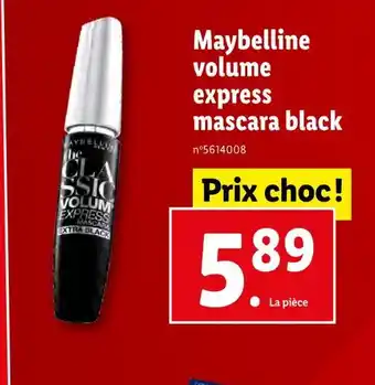 Lidl Maybelline volume express mascara black offre