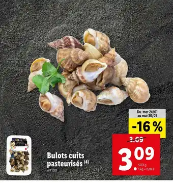 Lidl Bulots cuits pasteurisés offre
