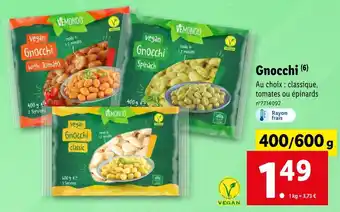 Lidl Vemondo gnocchi offre