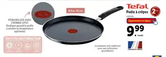Lidl Tefal poêle à crêpes offre