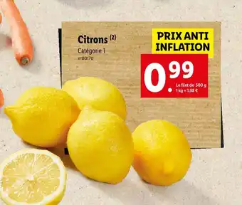 Lidl Citrons offre