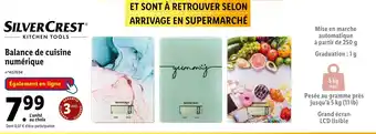 Lidl Silver crest balance de cuisine numérique offre