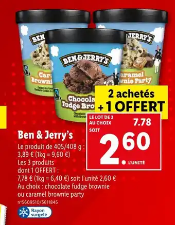 Lidl Ben & jerry’s offre