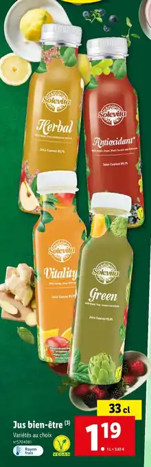 Lidl Solevita jus bien-être offre