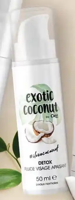 Lidl Cien fluide visage détox coco offre