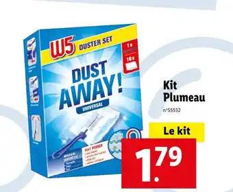 Lidl W5 le kit plumeau offre