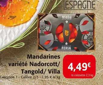 Colruyt Mandarines variété nadorcott/ tangold/ villa offre