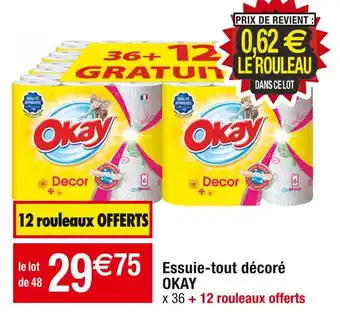 Cora x Carrefour Okay essuie-tout décoré offre