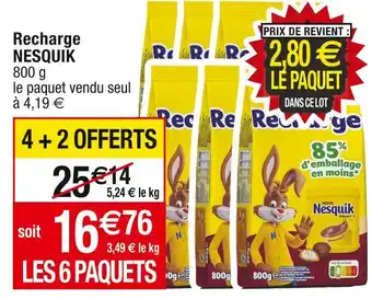 Cora x Carrefour Nesquik recharge nesquik offre