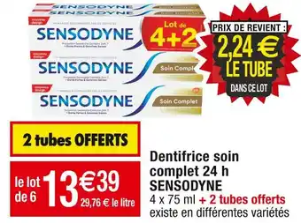 Sensodyne dentifrice soin complet 24 h