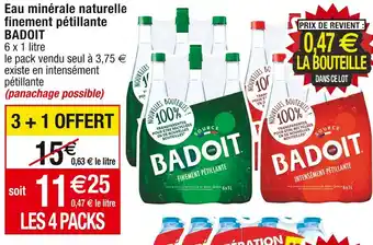 Cora x Carrefour Badoit eau minérale naturelle finement pétillante offre