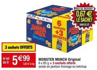 Cora x Carrefour Vico monster munch original offre