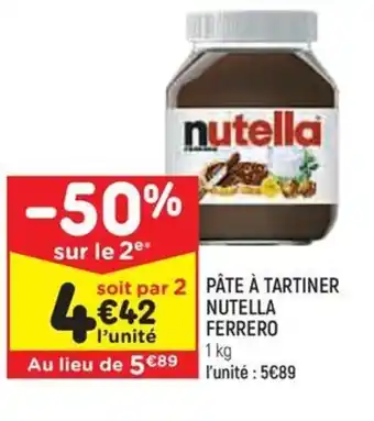 PÂTE À TARTINER NUTELLA FERRERO