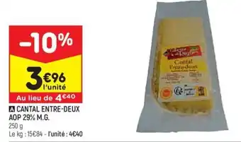 Leader Price CANTAL ENTRE-DEUX AOP 29% M.G. offre