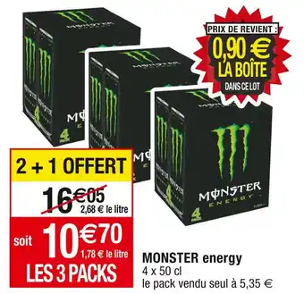 Cora x Carrefour Monster energy monster energy offre