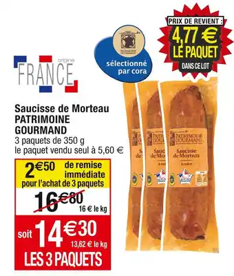 Patrimoine gourmand saucisse de morteau