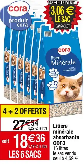 Cora litière minérale absorbante