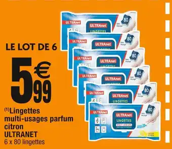 Cora x Carrefour Ultranet (1)lingettes multi-usages parfum citron offre