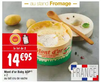 Cora x Carrefour Mont d’or baby aop offre