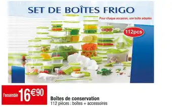Boîtes de conservation
