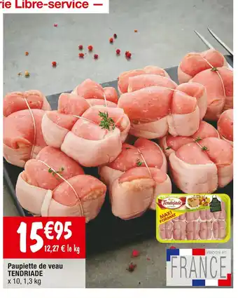 Tendriade paupiette de veau
