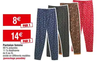 Cora x Carrefour Pantalon femme offre