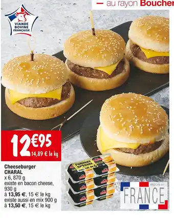 Cora x Carrefour Charal cheeseburger offre