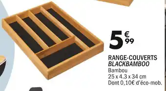 La Foir'Fouille Range-couverts blackbamboo offre