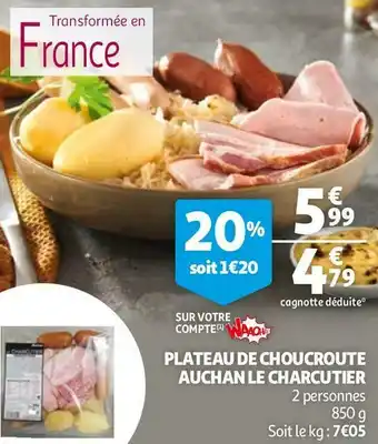 Auchan Auchan plateau de choucroute auchan le charcutier offre