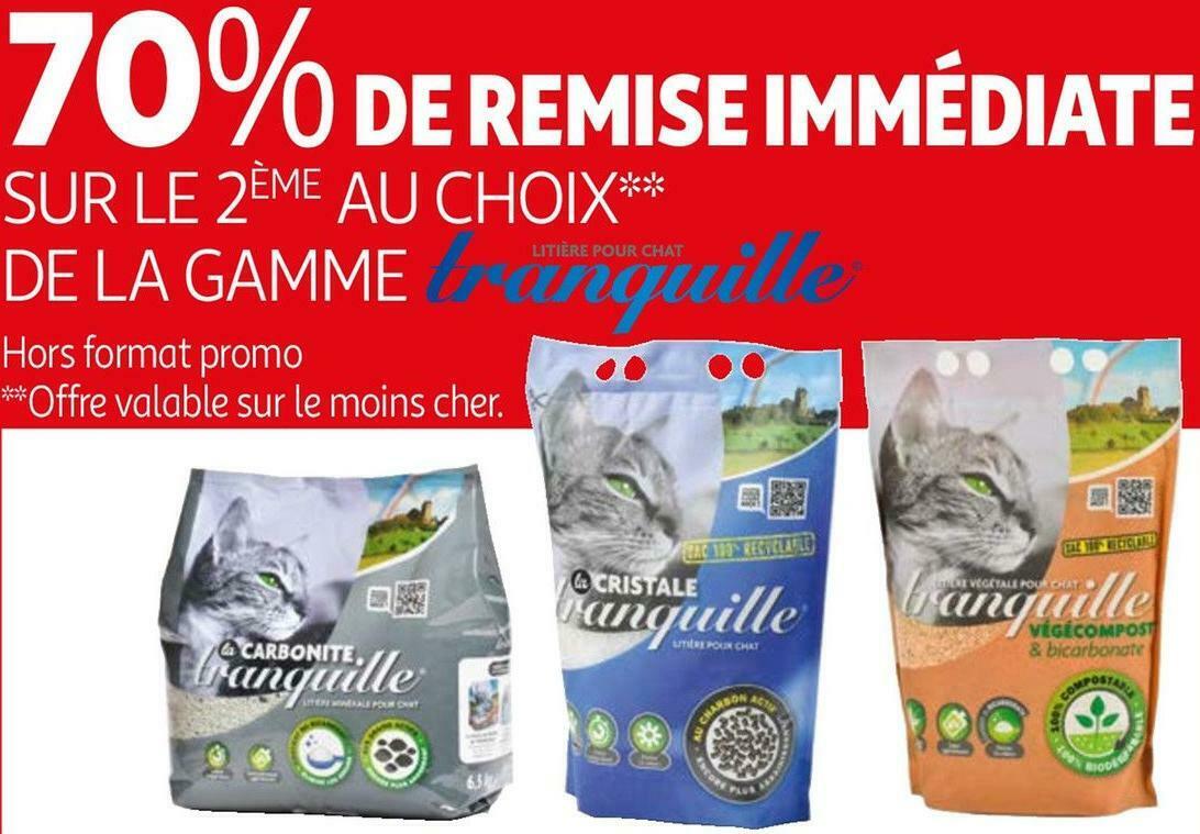 Promo Tranquille Bon Plan Sur Le 2eme Au Choix De La Gamme De La Marque Tranquille Chez Auchan Promo Tranquille Bon Plan Sur Le 2eme Au Choix De La Gamme De La Marque Tranquille Chez Auchan