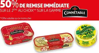 Auchan Connetable bon plan sur la gamme de la marque connetable offre