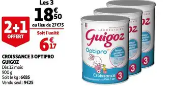 Auchan Guigoz croissance 3 optipro offre